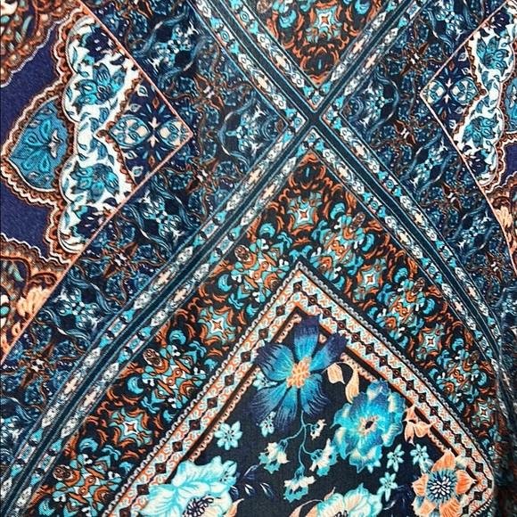 Blue Floral Kimono - Picture 4 of 4